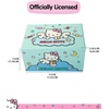 image:imageHello Kitty Jewelry Box with Tray and Storage Official License Blue Jewelry Box Wood Jewelry Organizer Sanrio Gifts BlueBlue