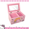 image:imageHello Kitty Jewelry Box with Tray and Storage Official License Blue Jewelry Box Wood Jewelry Organizer Sanrio Gifts BluePink