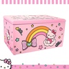 image:imageHello Kitty Jewelry Box with Tray and Storage Official License Blue Jewelry Box Wood Jewelry Organizer Sanrio Gifts BluePink