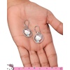 image:imageHello Kitty Jewelry Drop Earrings for Women Official License Sterling Silver and Cubic Zirconia Hello Kitty Earrings