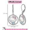 image:imageHello Kitty Jewelry Drop Earrings for Women Official License Sterling Silver and Cubic Zirconia Hello Kitty Earrings