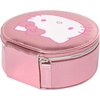 image:imageHello Kitty Sanrio Jewelry Holder Organizer with Zip Closure Officially Licensed Round Jewelry Travel Case