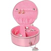 image:imageHello Kitty Sanrio Jewelry Holder Organizer with Zip Closure Officially Licensed Round Jewelry Travel Case