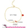 image:imageHello Kitty Sanrio Womens Bracelets  Gold and Silver FlashPlated Jewelry with Unique Character PendantsRed Hello Kitty