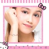 image:imageHello Kitty Sanrio Womens Bracelets  Silver FlashPlated Jewelry with Heart Pendants and Zirconia AccentsHearts