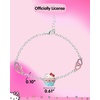 image:imageHello Kitty Sanrio Womens Bracelets  Silver FlashPlated Jewelry with PendantsCupcake