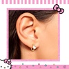 image:imageHello Kitty Womens Hoop Earrings  Sterling Silver and Enamel Hello Kitty Earrings Official LicenseGold