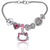 image:imageSALLY ROSE Hello Kitty Charm Bracelets for Women 7 Official License Fashion Sanrio Bracelet with 6 CharmsHello Kitty Pink