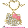 image:imageSALLY ROSE Hello Kitty Pave Crystal Charm Bracelet for Women 6751 18k Gold FlashPlated Official License Hello Kitty Bracelet