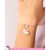 image:imageSALLY ROSE Hello Kitty Pave Crystal Charm Bracelet for Women 6751 18k Gold FlashPlated Official License Hello Kitty Bracelet