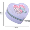 image:imageSALLY ROSE Sanrio Hello Kitty Travel Jewelry Case Official License HeartShaped Jewelry Storage Box with Zipper Mini Jewelry BoxBlue Stitch