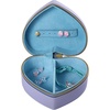 image:imageSALLY ROSE Sanrio Hello Kitty Travel Jewelry Case Official License HeartShaped Jewelry Storage Box with Zipper Mini Jewelry BoxBlue Stitch