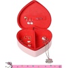 image:imageSALLY ROSE Sanrio Hello Kitty Travel Jewelry Case Official License HeartShaped Jewelry Storage Box with Zipper Mini Jewelry BoxPink Hello Kitty