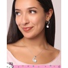 image:imageSanrio Hello Kitty Jewelry Dangle and Hoop Earrings for Women Fashion Hello Kitty Earrings with Crystals or Enamel PlatingHello Kitty Silver Hoop