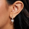 image:imageSanrio Hello Kitty Womens Hoop Earrings  Cubic Zirconia and Enamel Plated Hello Kitty Earrings Officially Licensed