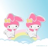 image:imageSanrio Hello Kitty amp My Melody Womens Stud Earrings Collection  Silver FlashPlated Enamel amp Crystal Designs Officially Licensed JewelryPink My Melody