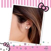 image:imageSanrio Hello Kitty amp My Melody Womens Stud Earrings Collection  Silver FlashPlated Enamel amp Crystal Designs Officially Licensed JewelryRuby Red Crystal