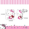 image:imageSanrio Hello Kitty amp My Melody Womens Stud Earrings Collection  Silver FlashPlated Enamel amp Crystal Designs Officially Licensed JewelryRuby Red Crystal
