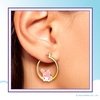 image:imageSanrio Hello Kitty and Friends Womens Hoop Earrings  Enamel Hello Kitty Kuromi My Melody Official License GiftsGold My Melody