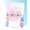 image:imageSanrio Hello Kitty and Friends Womens Hoop Earrings  Enamel Hello Kitty Kuromi My Melody Official License GiftsSilver Kuromi