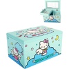 image:imageHello Kitty Jewelry Box with Tray and Storage Official License Blue Jewelry Box Wood Jewelry Organizer Sanrio Gifts BlueBlue