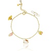 image:imageHello Kitty Sanrio and Friends Charm Bracelets  Gold FlashPlated Official JewelryHKF Charms