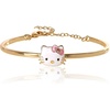 image:imageSALLY ROSE Hello Kitty Bangle Bracelet for Women Official License 18k Gold FlashPlated Hello Kitty Pendant Bracelet with Pink Crystal