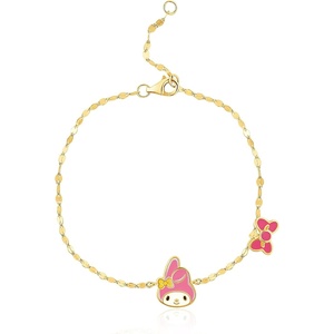 image:imageHello Kitty Sanrio Womens Bracelets  Gold and Silver FlashPlated Jewelry with Unique Character PendantsPink My Melody