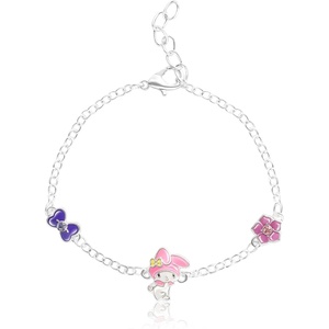 image:imageHello Kitty Sanrio Womens Bracelets  Gold and Silver FlashPlated Jewelry with Unique Character PendantsSilver My Melody