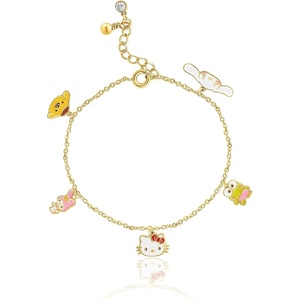 image:imageHello Kitty Sanrio and Friends Charm Bracelets  Gold FlashPlated Official JewelryHKF Charms