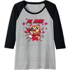 image:imageAggretsuko Be Mine Valentines Raglan Baseball TeeBlackAthletic Heather