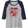 image:imageAggretsuko Be Mine Valentines Raglan Baseball TeeNavy BlueAthletic Heather