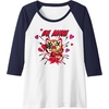 image:imageAggretsuko Be Mine Valentines Raglan Baseball TeeNavy BlueWhite