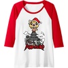 image:imageAggretsuko Metal Christmas Tree Raglan Baseball TeeRedWhite