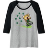 image:imageAggretsuko ShamROCK Saint Patricks Day Raglan Baseball TeeBlackAthletic Heather