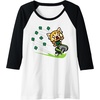 image:imageAggretsuko ShamROCK Saint Patricks Day Raglan Baseball TeeBlackWhite