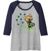 image:imageAggretsuko ShamROCK Saint Patricks Day Raglan Baseball TeeNavy BlueAthletic Heather
