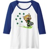image:imageAggretsuko ShamROCK Saint Patricks Day Raglan Baseball TeeRoyal BlueWhite