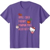 image:imageApple Cider Friends Pumpkin Spice Hello Kitty TShirtPurple Heather