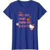 image:imageApple Cider Friends Pumpkin Spice Hello Kitty TShirtRoyal Blue