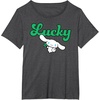 image:imageCinnamoroll Lucky Clover St Patty Day St Patricks Day TShirtDark Heather Grey