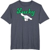 image:imageCinnamoroll Lucky Clover St Patty Day St Patricks Day TShirtHeather Blue
