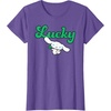 image:imageCinnamoroll Lucky Clover St Patty Day St Patricks Day TShirtPurple Heather