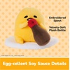 image:imageGUND Sanrio Gudetama The Lazy Egg Stuffed Animal Gudetama with Soy Sauce Plush Toy for Ages 1 and Up 5Soy Gudetama