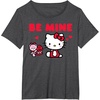 image:imageHello Kitty Be Mine Chocolates Valentines TShirtDark Heather Grey