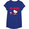 image:imageHello Kitty Be Mine Chocolates Valentines TShirtRoyal Blue