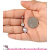 image:imageHello Kitty Belly Button Ring 14g Stainless Steel Kawaii Belly Button Piercing Jewelry Sanrio Official LicenseHello Kitty Dangling