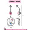 image:imageHello Kitty Belly Button Ring 14g Stainless Steel Kawaii Belly Button Piercing Jewelry Sanrio Official LicenseHello Kitty Pave Crystal Ring