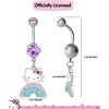 image:imageHello Kitty Belly Button Ring 14g Stainless Steel Kawaii Belly Button Piercing Jewelry Sanrio Official LicenseHello Kitty Rainbow