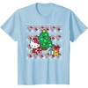 image:imageHello Kitty Candy Cane Christmas Sweater Tee Shirt TShirtBaby Blue
